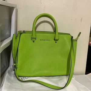 Michael Kors SELMA Satchel Pear Saffiano leather